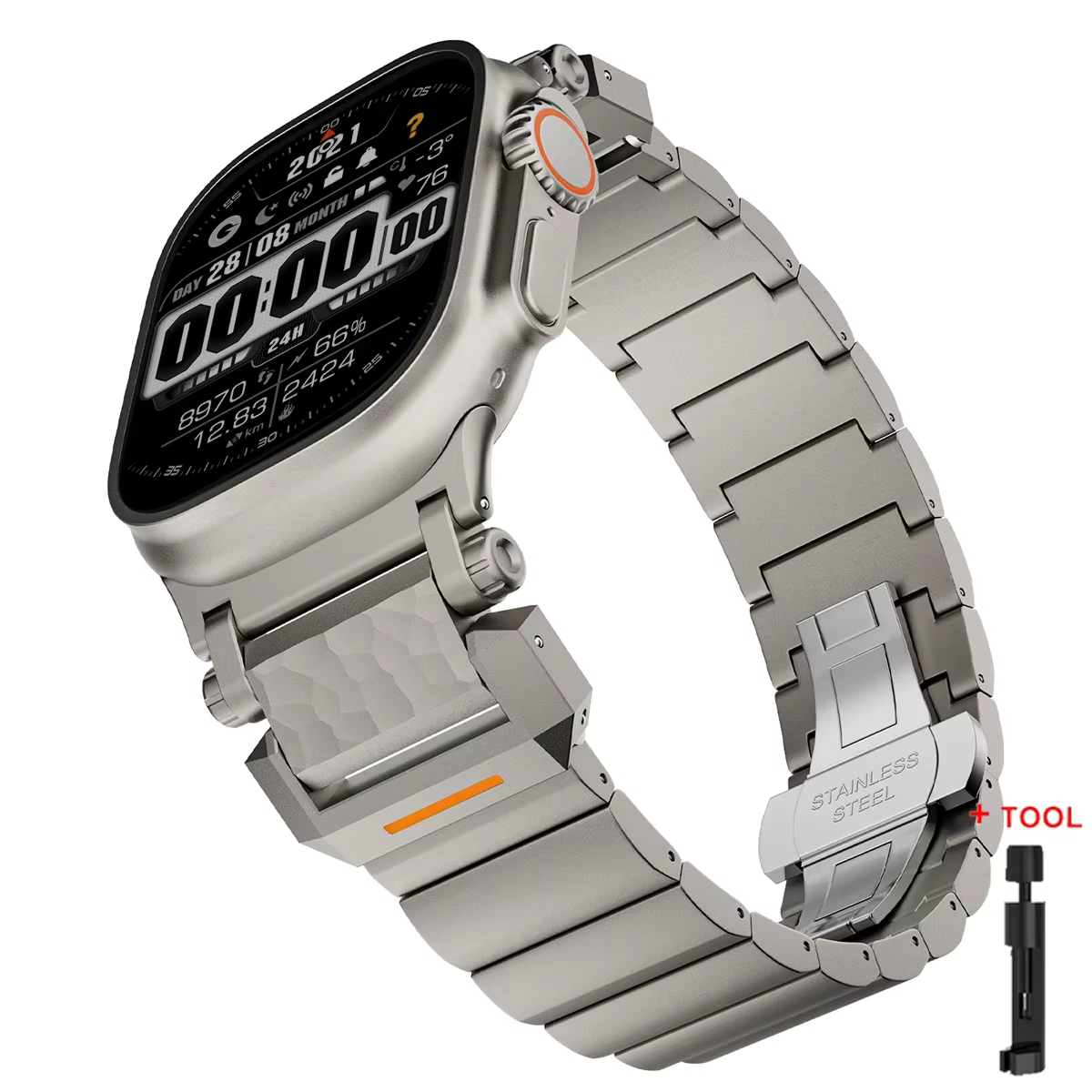 Bracelet en titane pour Apple Watch Ultra 3 49mm 44mm 45mm 46mm