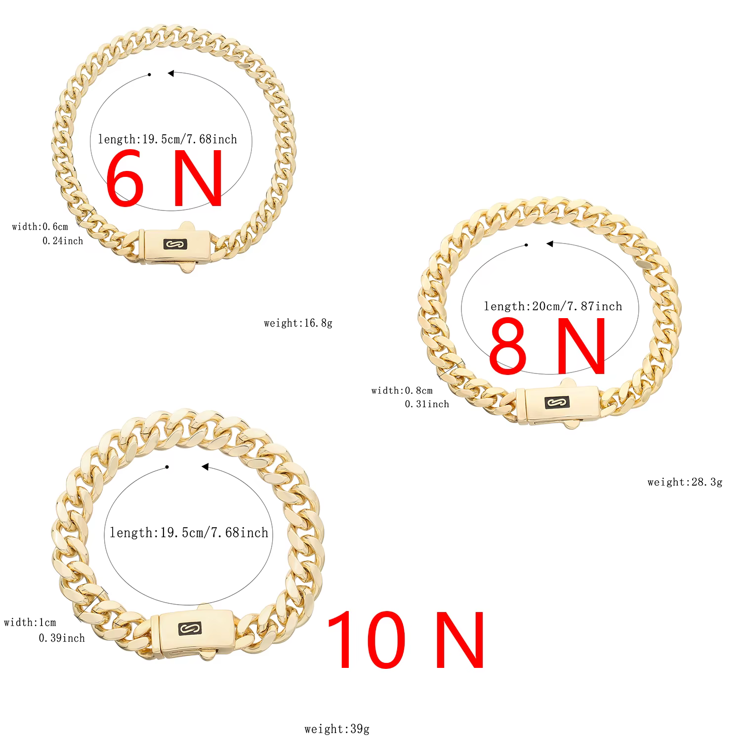 Bracelet Monaco en laiton plaqué or 14K avec zircone cubique pour homme et femme styles hip-hop rock occasions spéciales