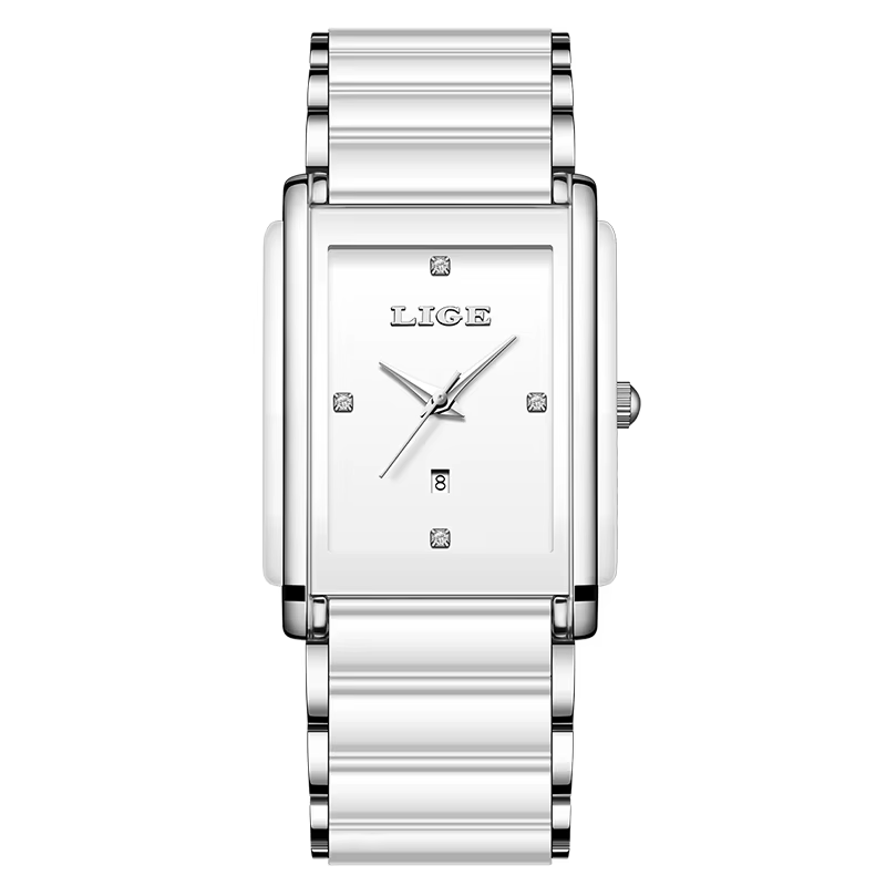 LIGE 2026 NOUVELLE Montre Femme de Luxe Tendance Bracelet Céramique Étanche Montre-Bracelet à Quartz pour Femme Relogio Feminino