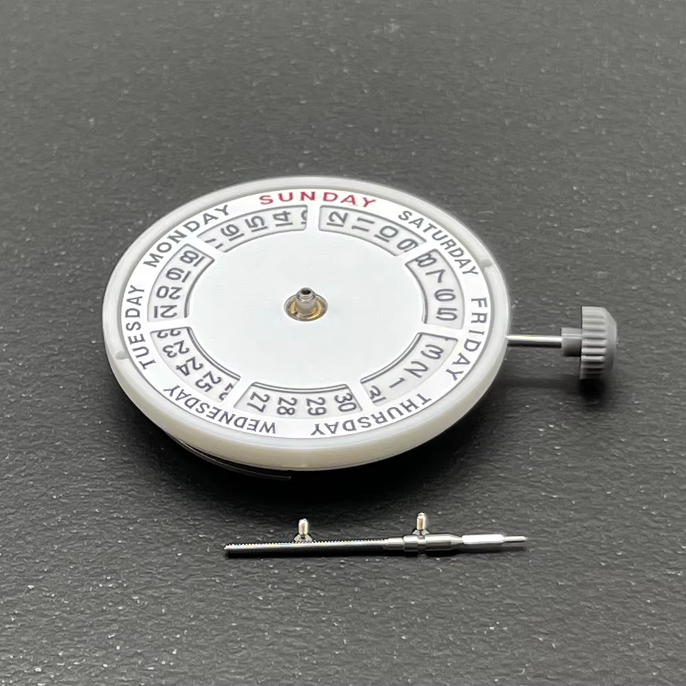 Véritable mécanisme de montre à mouvement mécanique automatique Miyota 8285 Mod Day-Date avec semaine à 12:00/Date à 3:00 heures 21 bijoux