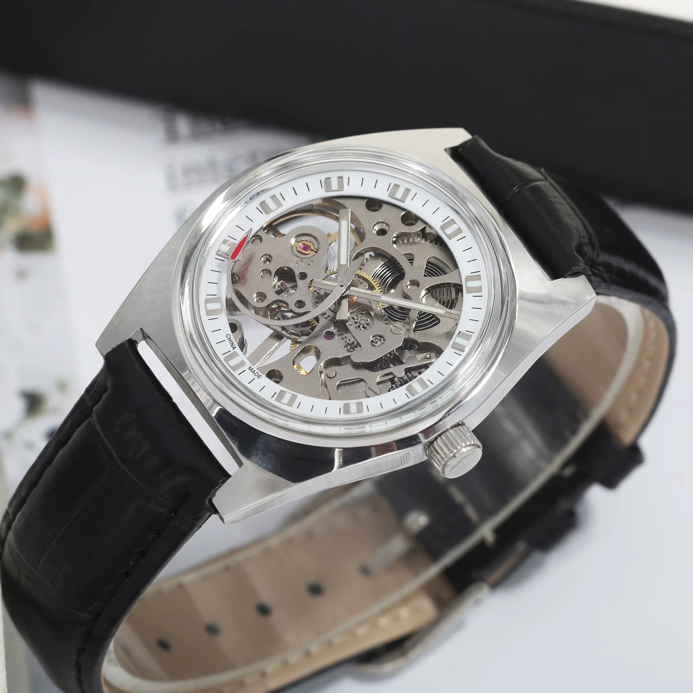 Montre mécanique à remontage manuel Bauhaus pour homme 7120, étanche, pour affaires et usage quotidien, montre habillée pour gentleman, vente en gros, dropshipping